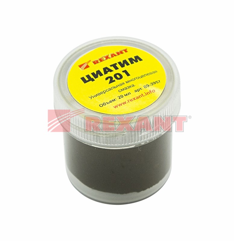 Смазка антифрикционная REXANT, ЦИАТИМ-201, 20 мл, банка