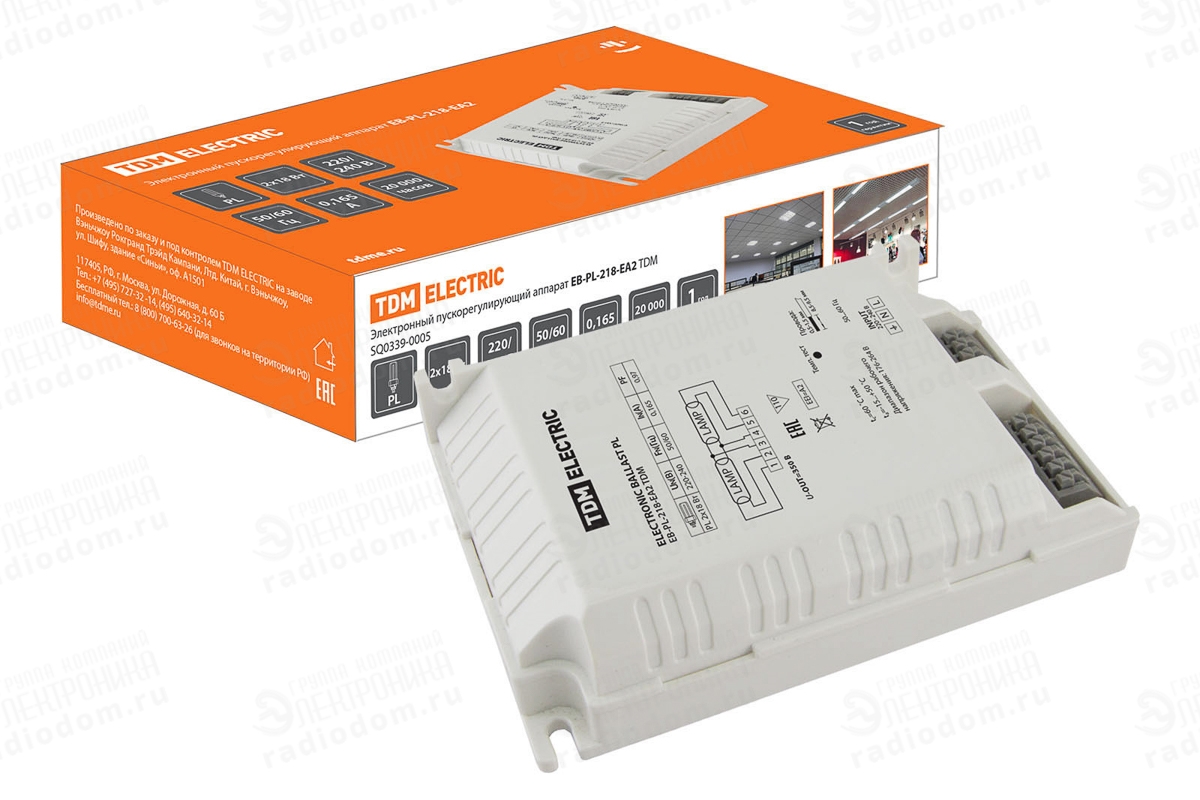 Электронный пускорегулирующий аппарат EB-PL-218-EA2 TDM